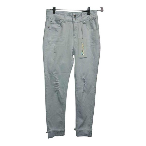 NWT Bue Savvy White high rise ankle jeans.  Size 7/28 - Picture 1 of 4